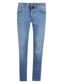 5 Tasche in Cotone Denim Stretch
