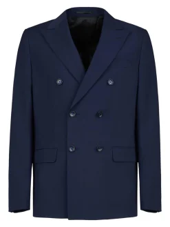Abito di miscela di lana blu navy