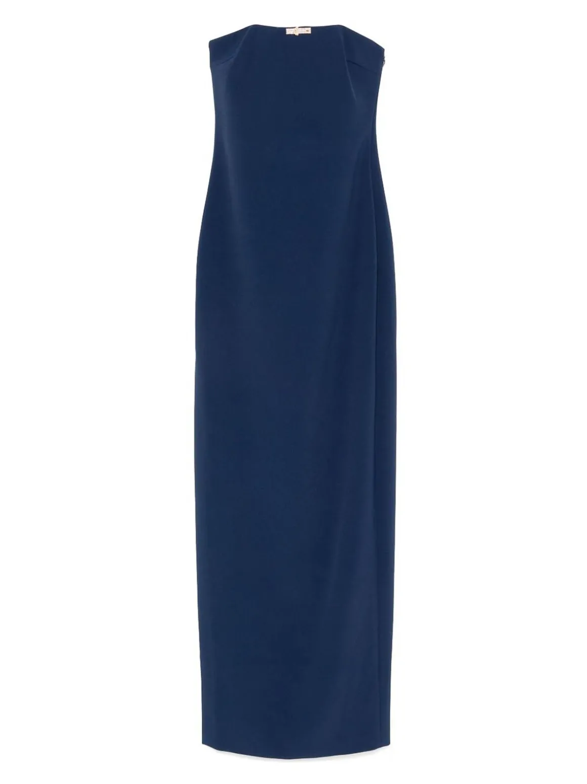 Abito lungo guaina in blu navy