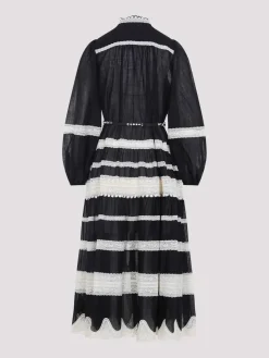 Abito midi in pizzo rhiannon