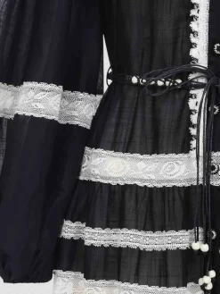 Abito midi in pizzo rhiannon
