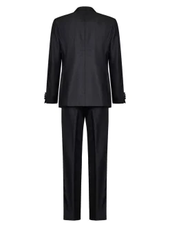 Abito Smoking Nero In Lana