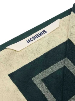 Asciugamano da spiaggia con logo Jacquard