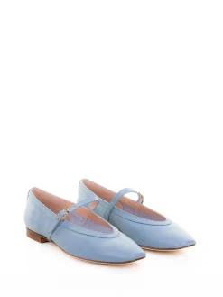 Ballerina Celeste Con Cinturino