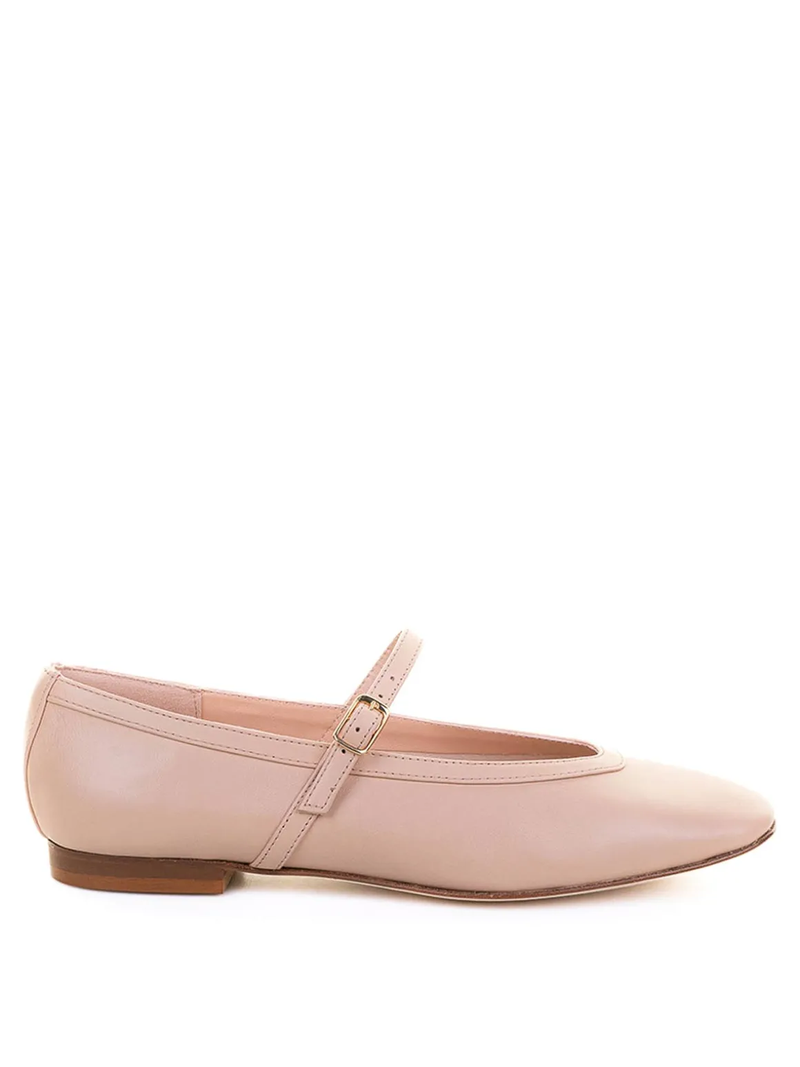 Ballerina Crema Con Cinturino