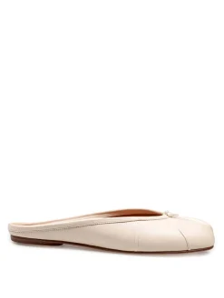 Ballerina Mule In Pelle Colore Latte