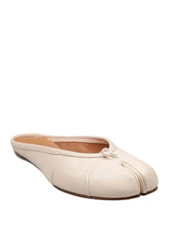 Ballerina Mule In Pelle Colore Latte