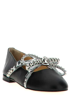 Ballerine con borchie di cristalli