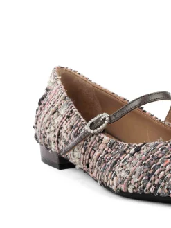 Ballerine Icaro In Tweed Nero
