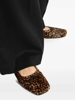 Ballet di palle da print di leopardo Amy