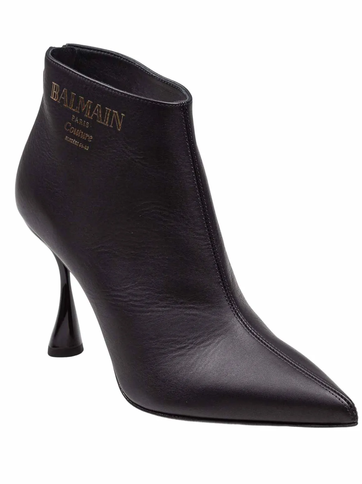 Balmain Tronchetto In Pelle Colore Nero