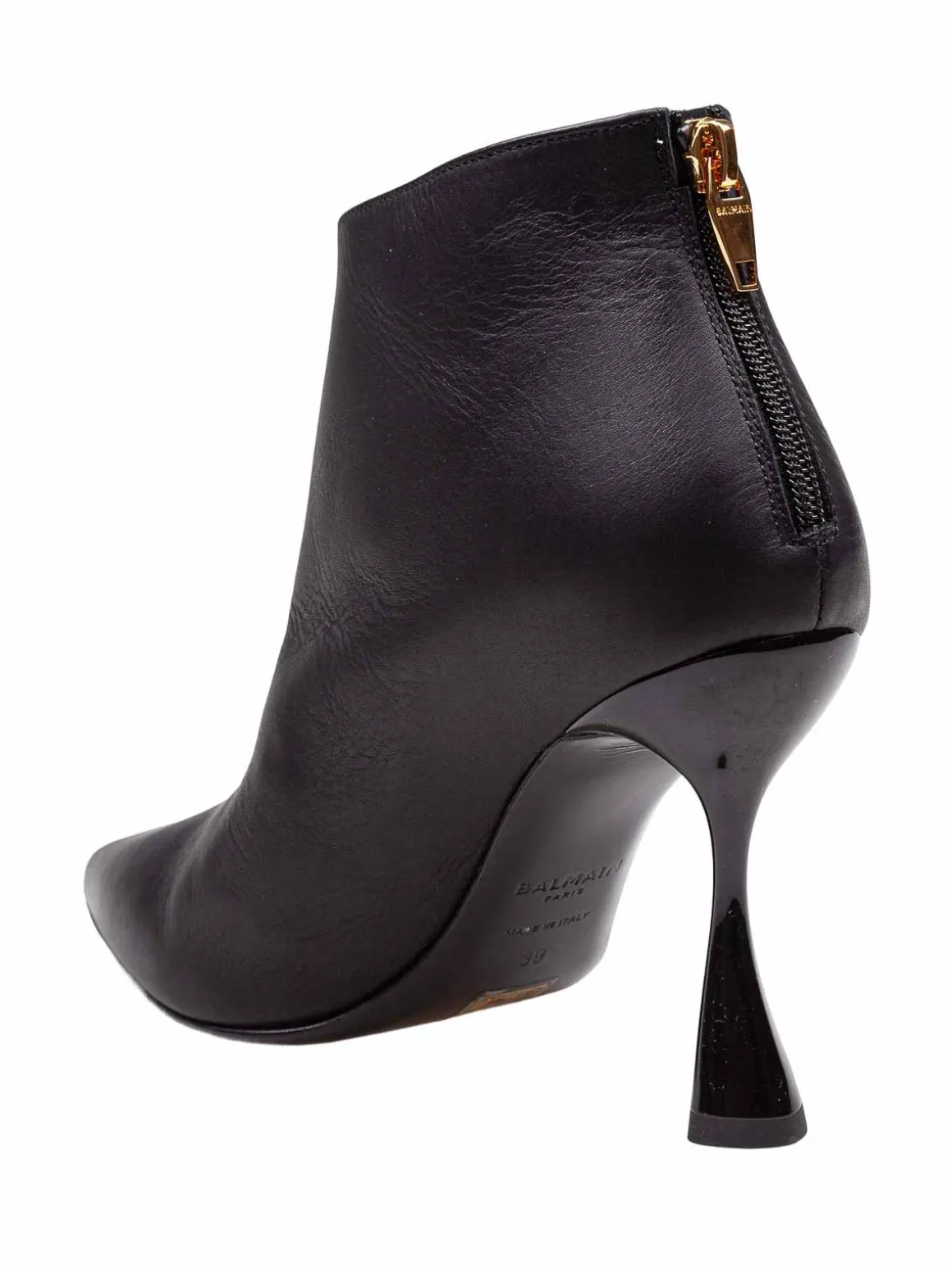 Balmain Tronchetto In Pelle Colore Nero