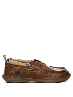 Barche mocassine in pelle