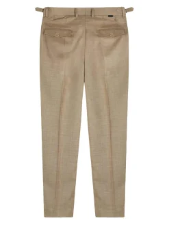 BEIGE Viscosio miscela pantaloni