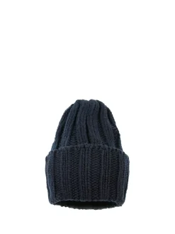 Berretto In Cashmere Blu Navy