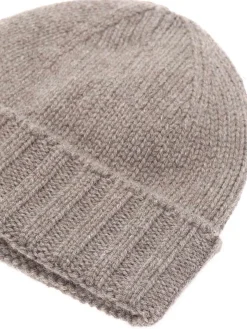 Berretto in cashmere grigio