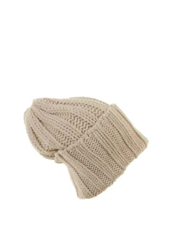 Berretto In Cashmere Vaniglia