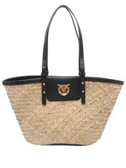Black Love Summer Basket RAFIA BASS