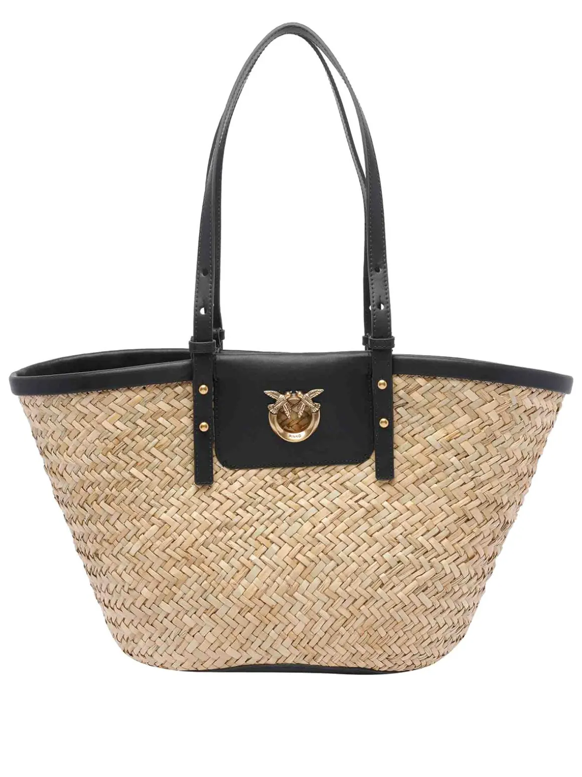 Black Love Summer Basket RAFIA BASS