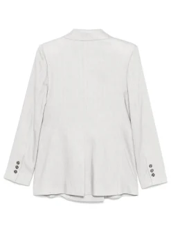 Blazer a doppio petto grigio chiaro