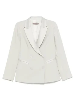 Blazer a doppio petto verde chiaro