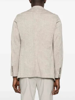 Blazer a petto singolo di cotone