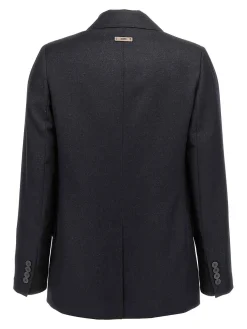 Blazer a petto singolo Lurex
