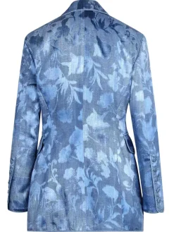 Blazer Con Motivo Floreale