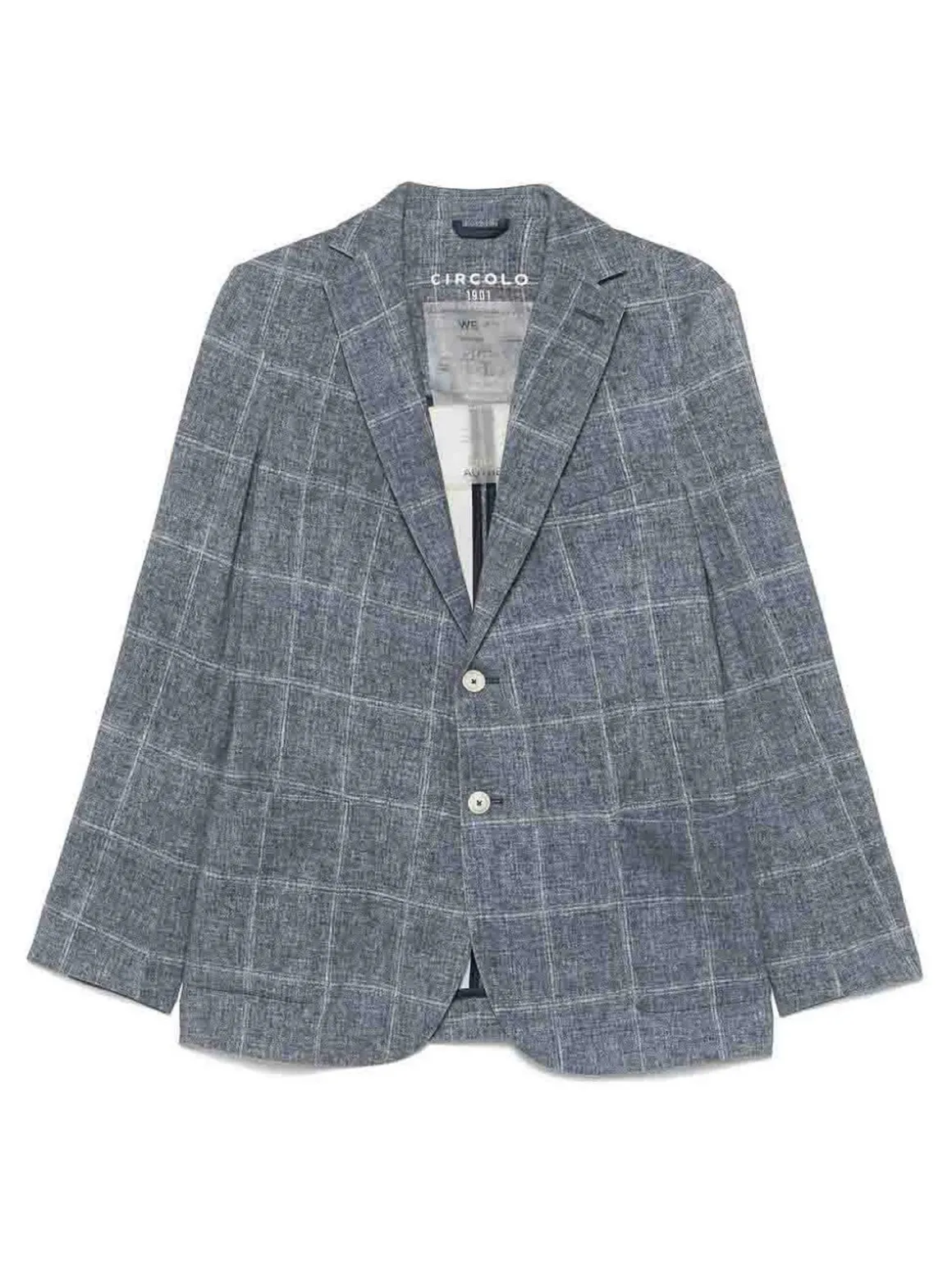 Blazer di cotone grigio