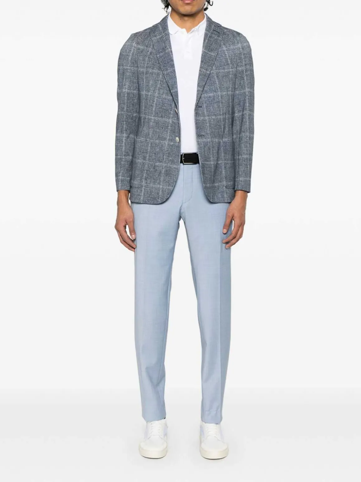 Blazer di cotone grigio