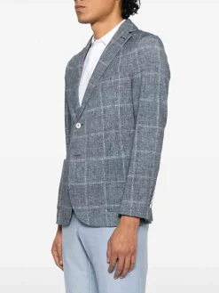 Blazer di cotone grigio