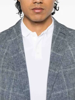 Blazer di cotone grigio