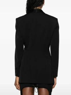Blazer nero a petto singolo