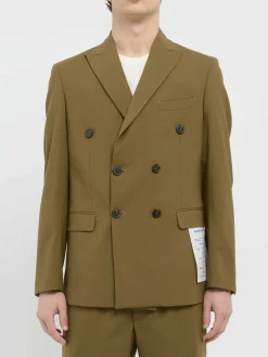 Blazer verde militare a doppio petto