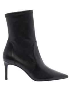 Bootie di pompa di alimentazione nera Stuart