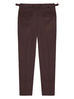 Borgogna Viscose miscela pantaloni