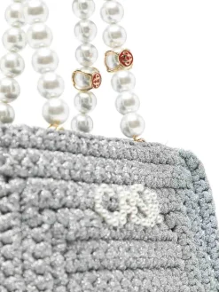 Borsa Pearl Mini all'uncinetto