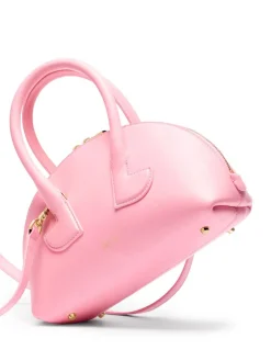 Borsa a mano in pelle di vitello in rosa