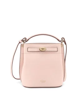 Borsa A Secchiello In Pelle Con Logo
