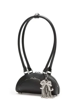 Borsa A Spalla In Pelle Con Charms