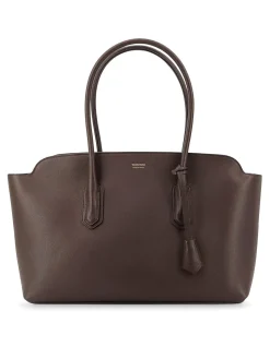 Borsa A Spalla In Pelle Con Logo
