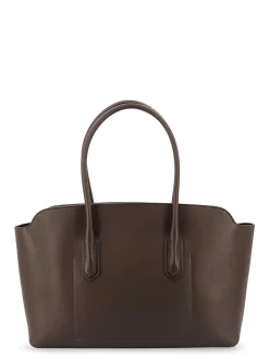 Borsa A Spalla In Pelle Con Logo