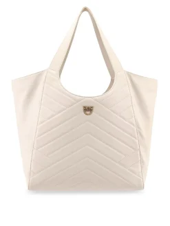 Borsa A Spalla In Pelle Impunturata
