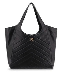 Borsa A Spalla In Pelle Impunturata