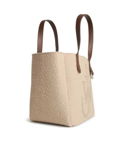 Borsa a tracolla bollita per la cintura beige