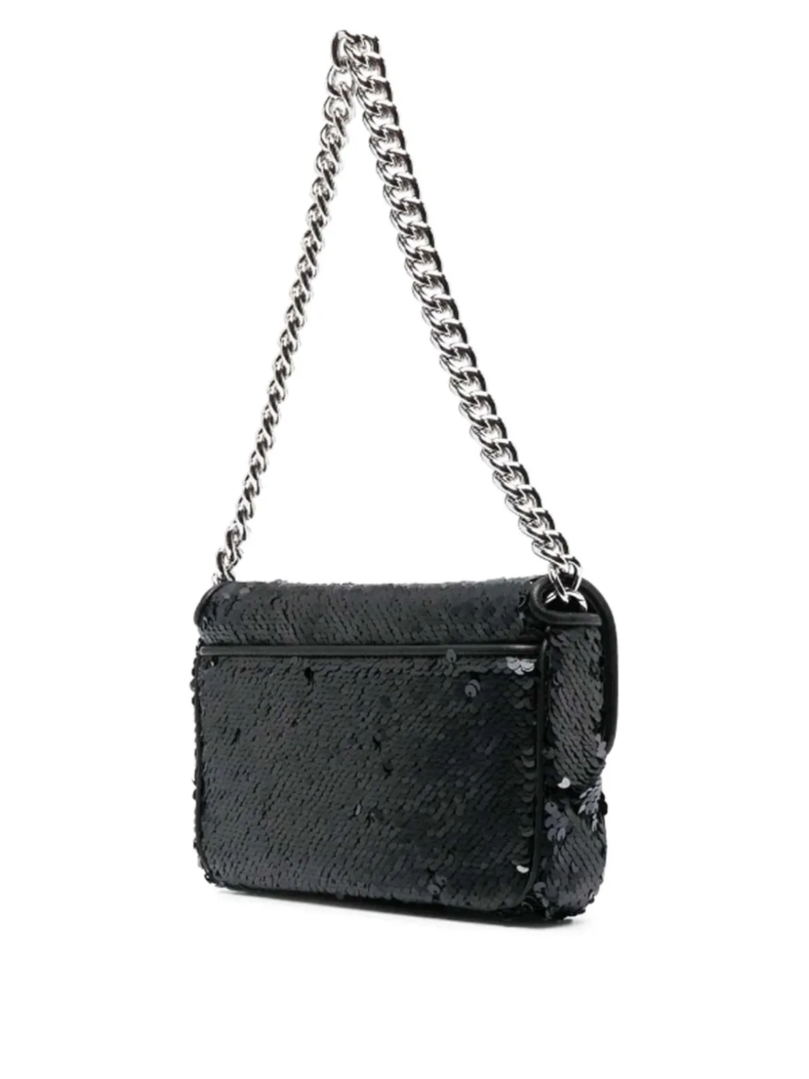 Borsa a tracolla con decorazione a paillettes