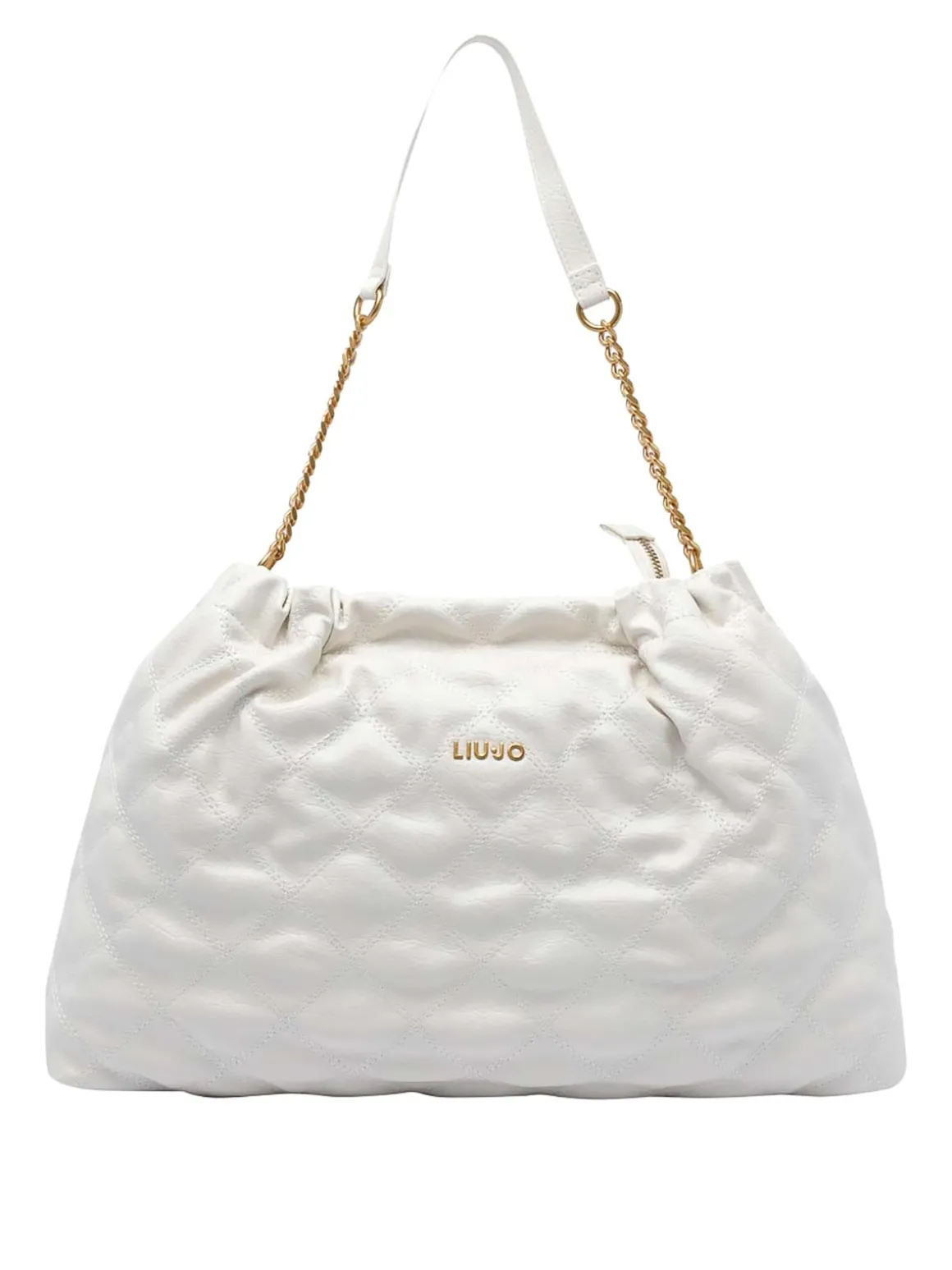 Borsa a tracolla del logo bianco