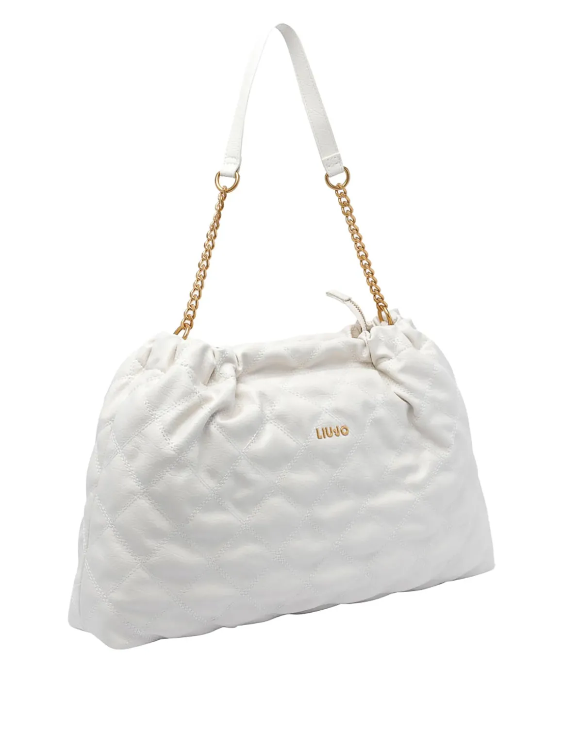 Borsa a tracolla del logo bianco