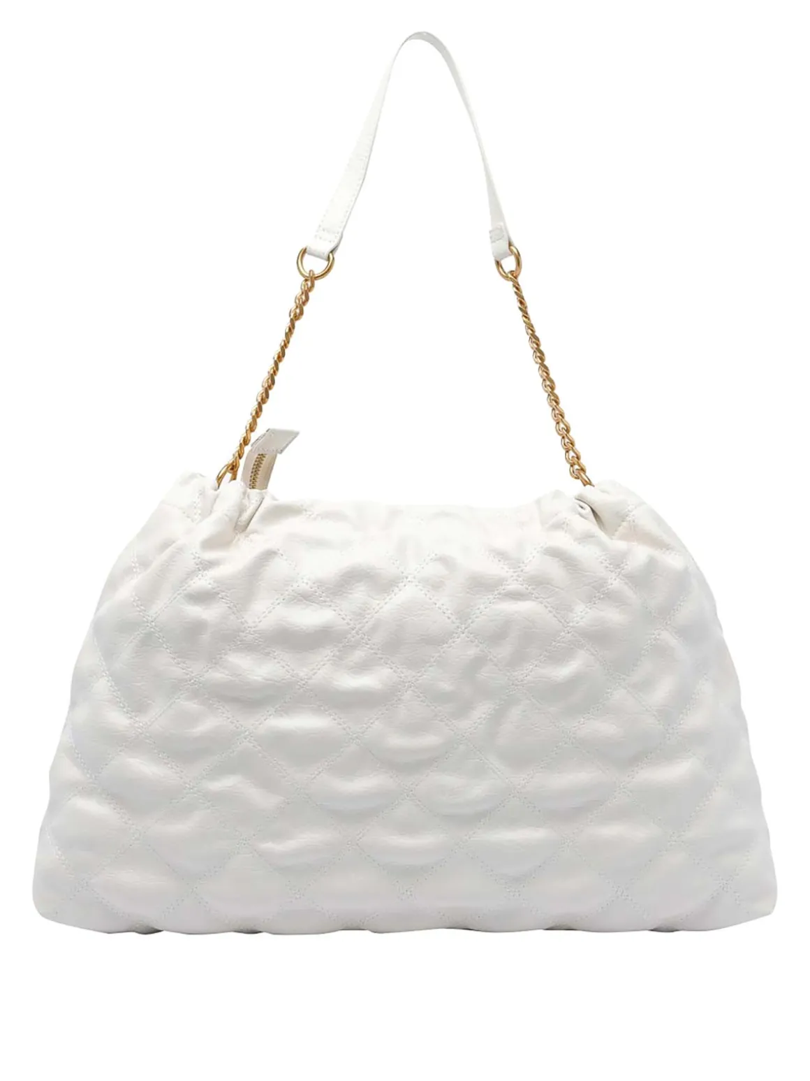 Borsa a tracolla del logo bianco