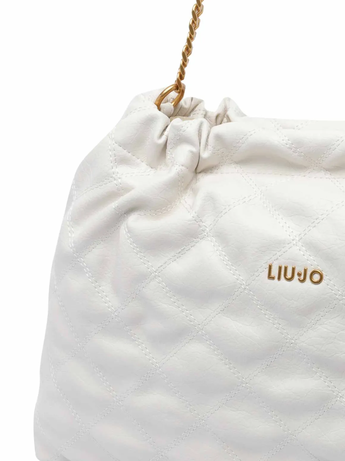 Borsa a tracolla del logo bianco